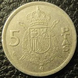 5 песет 1983 Іспанія Ціна