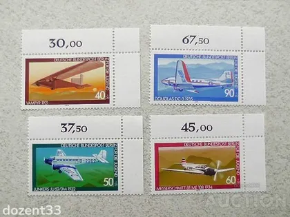 фото, Серія поштових марок Західний Берлін Німеччина Транспорт 1979 КЦ 5.5 Евро **