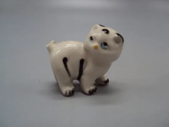 Фигура фарфор статуэтка котенок миниатюра котик Европа кот высота 3,5 см под реставрацию №11754 Ціна