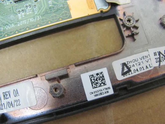 номер1002-1 корпус кришка Палмрест корпус топкейс Верхня панель палмрест cover-C тачпад  01VVYH  AP2V4000D02 для Dell Precision 7750 оригінал Торговий майданчик