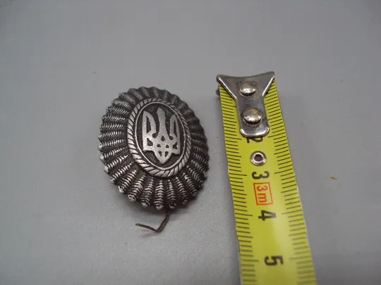 Милитария кокарда зсу украина тризуб офицерская орех №16309 Ціна