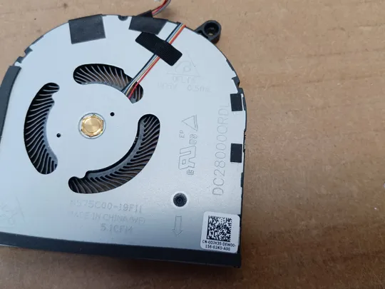 номер1053-6 Вентилятор кулер FAN DC28000RDL 0DJH35 для Dell XPS 15 9500 9510 PRECISION 5550 5560 оригінал З аукціону