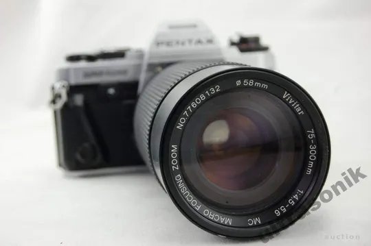 Об'єктив Pentax-A Vivitar 75-300mm/4.5-5.6 MC Macro ф58мм Focusing Zoom Вживане З аукціону