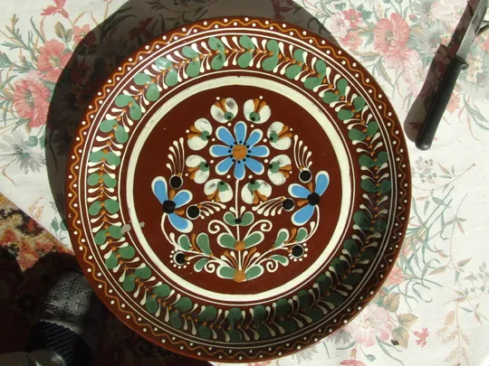 Купити Керамика тарелка раз. 29 см. 1960 гг. Виноградовский зд.Керамики Гуцульский мотив. Закарпатской обл