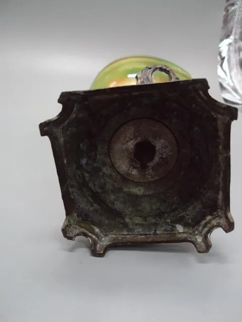 Ваза Европа фарфор металл узор дети путти ангелочки с девушкой высота 33 см под реставрацию №1304 Недорого