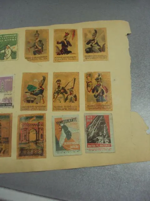 этикетки спички микс 34 шт №13347м Продаж