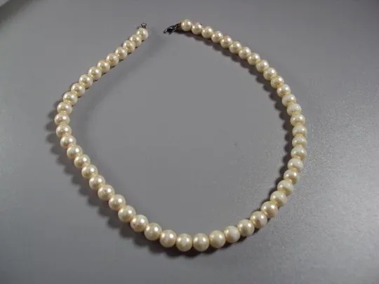 Бижутерия бусы под жемчуг в один ряд стекло длина 41,8 см №11810 Ціна