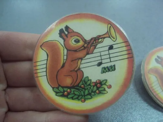 Купити знак детский белка музыкант лот 2 шт №5792