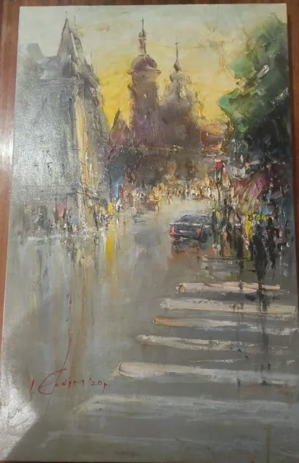 фото, Художня картина Місто, що пам’ятає. Львів, Площа Соборна