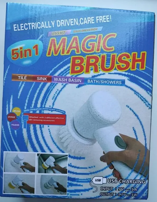 Бездротова багатофункціональна електрична щітка magic brush 5в1 Де купити