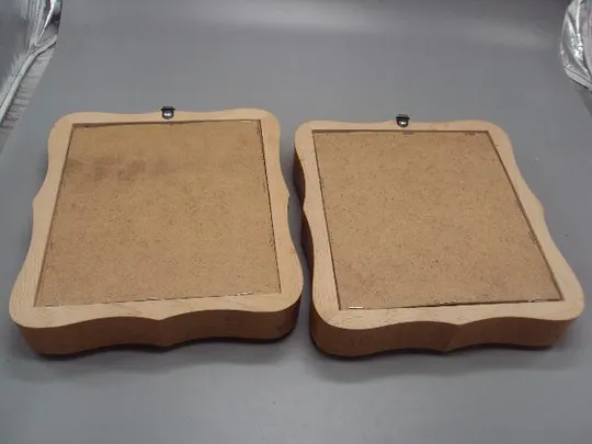 Иконы венчальная пара Спаситель Иисус Христос и Богородица в киотах икона размер 21х18,5 см №5480 З аукціону