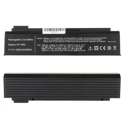 фото, Батарея для ноутбука MSI BTY-M52 (MegaBook: ER710, EX700, GX700, L700, M520) 11.1V 5200mAh Black