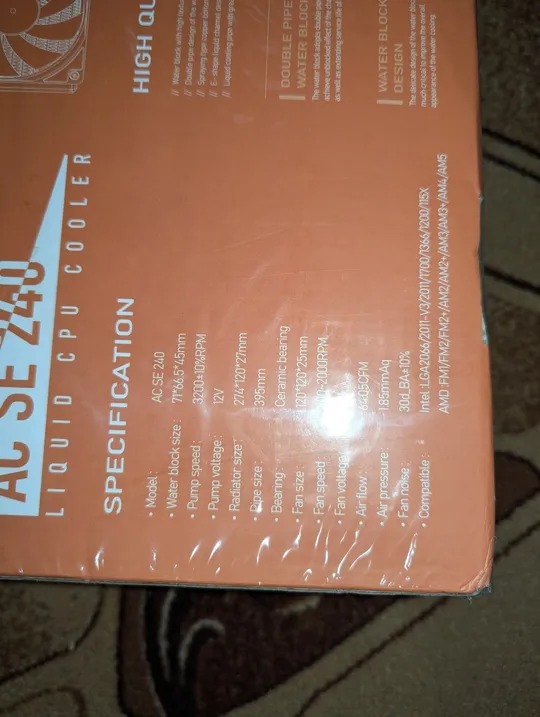 Купити Aigo AC SE 240 AM5 LGA1700 AM4 LGA 2011-3 система рідинного охолодження