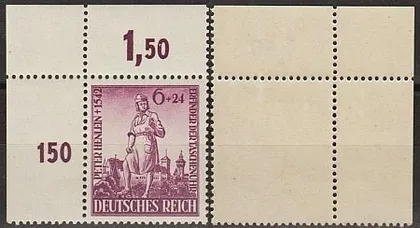 фото, 1942 - Рейх - 400 років смерті П.Хенлейна Mi.819 _Поле **