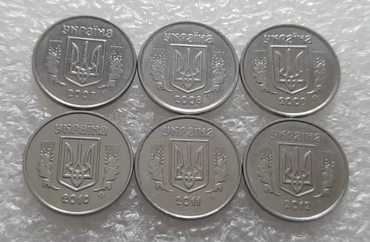 Купити (4120) 2 копійки 2007-2012 - 6 монет одним лотом (2 копейки погодовка)