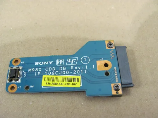 70-44  Плата підключення (перехідник) DVD 1P-109CJ00-2011  для  SONY VAIO VPCEC VPCEB PCG-91111M  91112М  91111V оригінал Де купити