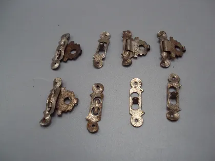 фото, Детали запчасти фрагменты защелки петли для шкатулки лот 8 шт №18579