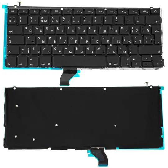 Купити Клавіатура для ноутбука APPLE (MacBook Pro Retina: A1502 (2013-2015)) rus, black, підсвічування клавіш, BIG Enter