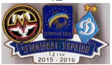 фото, Футбол значок Металлург Запорожье - Динамо Киев Премьер-Лига  2015-2016