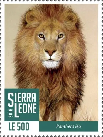 Сьерра Леоне-Лев-2016. Чистый полный красивый ЛИСТ-30 марок. Серия- 1 марка.MNH Ціна