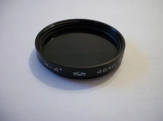 Купити Светофильтр. 46 х 0,75.  Н-4х . Ж-2х . F=250 . F=667. Нов. Красногорский завод СССР. Объектив Волна
