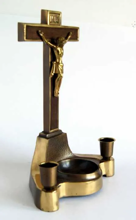 Антикварний Хрест Вівтар Розп'яття Алтарь Распятие 1950-ті Germany З аукціону