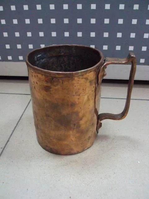 Кружка медь высота 15 см, диаметр 11,2 см (№1264) №11393 Ціна