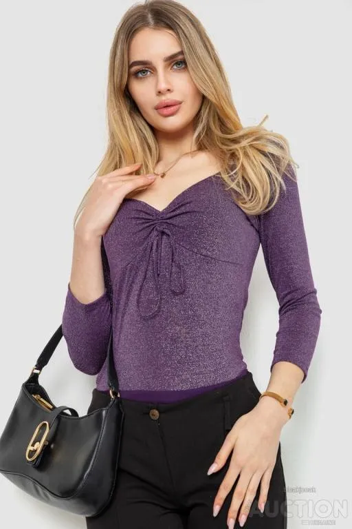 Боди нарядное, цвет фиолетовый, 244R100 Ціна