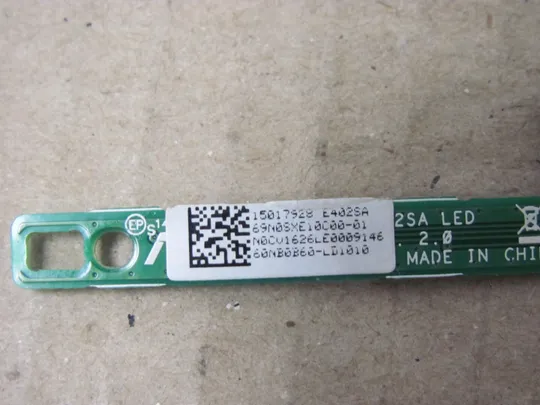 номер0209-17 плата LED, Плата LED індикаторів плата кнопки LED для ноутбука  Додаткова плата, LED лампочки,Плата LED,Плата LED індикації 69N0SXE10C00-01  для Asus E502S E502MA, E502SA, L502SA  оригінал З аукціону