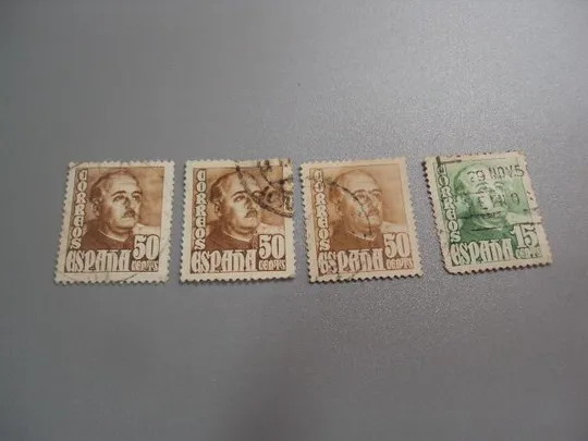 марки Испания 1948 Личность Франко стандарт лот 4 шт гаш №2313 Ціна