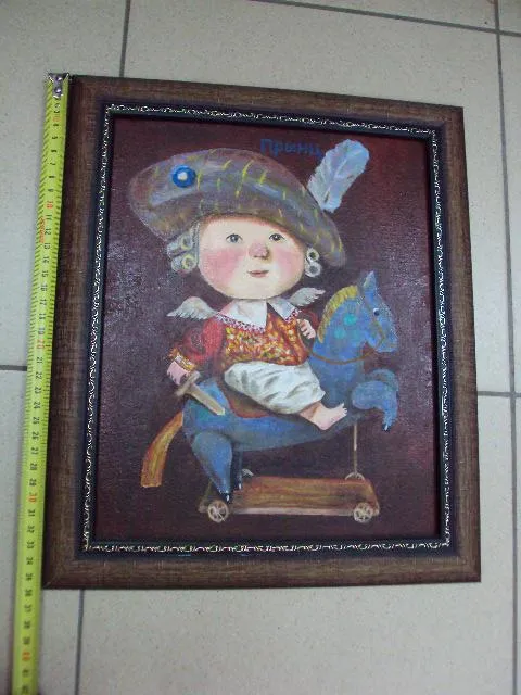 Картина Копия принц мальчик на лошадке ребенок на коне масло, холст картон в раме 35,7х29,6 см №115replicaОбращаем Ваше внимание, что предмет находиться в категории "копии" и не является оригиналом! Де купити