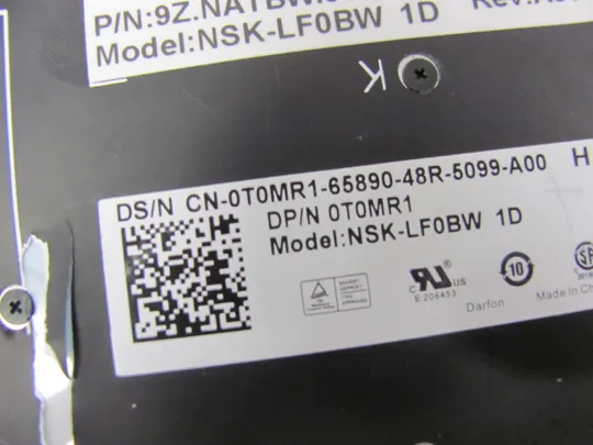845-1 Кришка панель палмрест 0VFCXM 60.46L11.002 з клавіатурою 0T0MR1  для Dell Inspiron 14 7437 оригінал Торговий майданчик