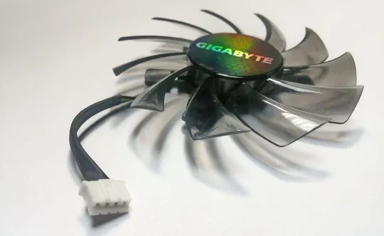 Вентилятор EverFlow 77мм T128010SM 4-pin (PLD08010S12H) для відеокарт Gigabyte Windforce GeForce GTX З аукціону