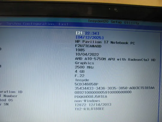 3955 HP PAVILION 17 AMD A10-5750M   НІМЕЧЧИНА З аукціону