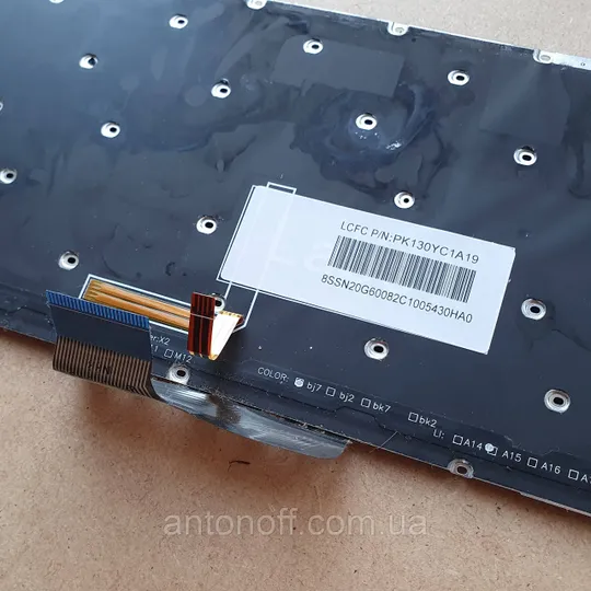 Клавіатура Lenovo Yoga 700-14ISK / PK130YC1A19 MP-12W2 MP-12W26D0J6864 для ноутбука оригінал з розборки Продаж