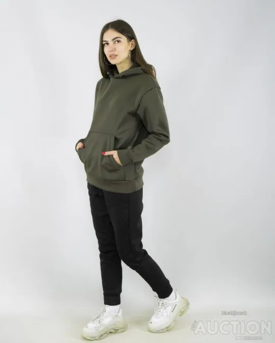 Унісекс худи утеплене Karian колір хакі Інтернет-аукціон