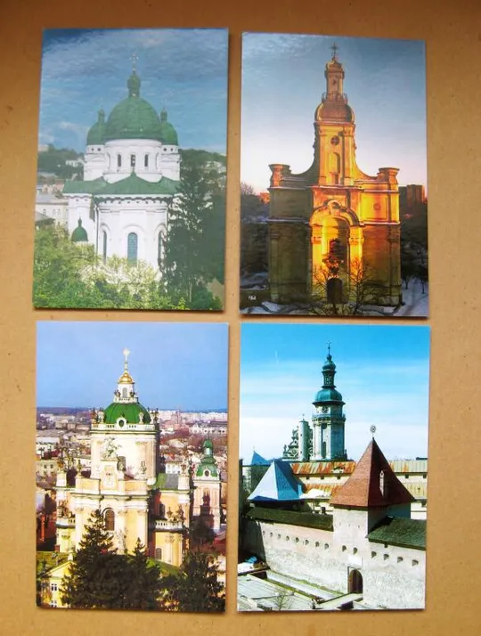 ЛЬВІВ - ЛЬВОВ = НАБОР ОТКРЫТОК  = 13 шт. Продаж