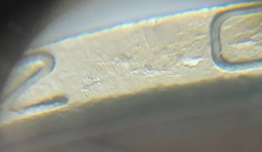 (5176) 1 гривня 2012 розшарування металу (расслоение) на гурті (1 гривна 2012 брак) Інтернет-аукціон