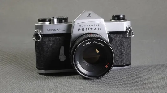 пленочный фотоаппарат Pentax Spotmatic + объектив Sears 50mm/2.0 Ф52mm Продаж