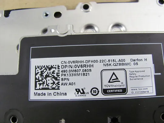 863-9 клавіатура робоча з підсвіткою 0V6RHH 0RXT36  PK133MM1B21   для DELL Latitude 5520 5521 Precision 3560 3561 оригінал Недорого