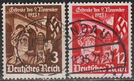 1935 - Рейх - 12 років пивного путчу Mi.598-99 Ціна