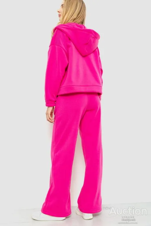 Спорт костюм женский на флисе, цвет розовый, 102R402 Продаж