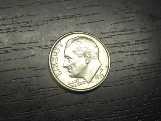 1 дайм 1991 P США Ціна