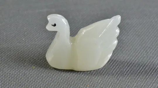 Лебедь мини фигурка статуэтка из оникса БУ фігурка лебідь Ціна