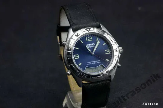 часы LORUS Sport дата 100м. мех.Seiko синий циферблат Ціна