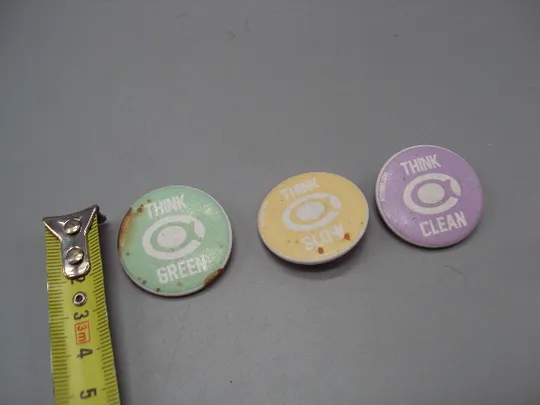 Знак круглый Think green, Think slow, Think clean astoria лот 3 шт №17002 Ціна