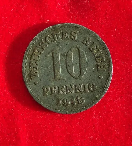 10 пфеннигов 1918 года монета Германии dt692 Ціна