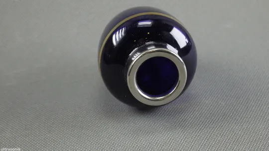 Кобальтова синя банка чайниця старе радянське кольорове скло Вживане Інтернет-аукціон