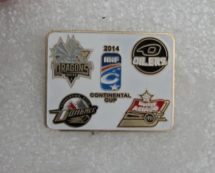 фото, значок хоккей  Континентальный кубок 2014 финал - участник ХК Донбасс