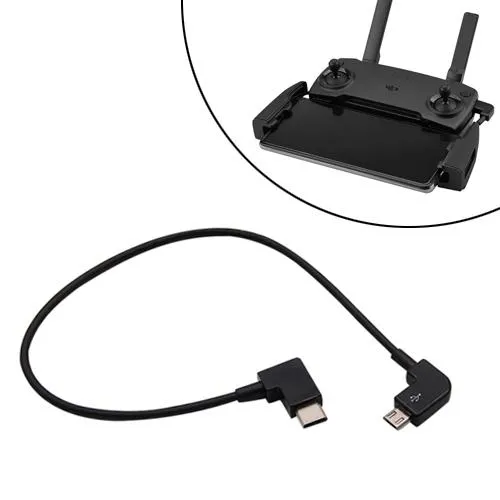 Кабель OTG MicroUSB – Type-C для пульта DJI Spark, Mavic Pro/Air, 28см Ціна